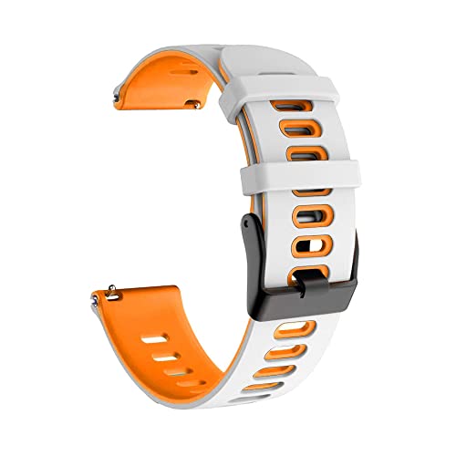 AMSOH 20 x 22 mm Smartwatch-Armband für Garmin Vivoactive 3 4 Venu 2 Silikonarmbänder Forerunner 158 55 Uhrenarmband Ersatz-Armband, 22mm Universal, Achat von AMSOH