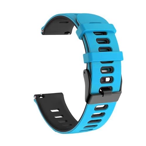 AMSOH 20 x 22 mm Smartwatch-Armband für Garmin Vivoactive 3 4 Venu 2 Silikonarmbänder Forerunner 158 55 Uhrenarmband Ersatz-Armband, 22mm Universal, Achat von AMSOH