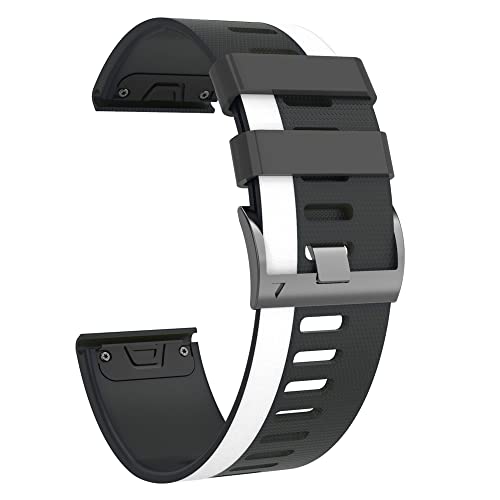 AMSOH 20 x 26 mm Smartwatch-Armbänder für Garmin Fenix 6 6XPro 5X 5 Plus 3 3HR Forerunner 935 945 Schnellverschluss-Armband aus Silikon, 26mm For Fenix 5X 5XPlus, Achat von AMSOH