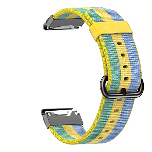 AMSOH 22 mm Schnellverschluss-Nylon-Uhrenarmband für Garmin Fenix 6X 6 Pro Fenix 5 5X Plus 935 Approach S60 Quatix5 Easyfit Armband, 22mm Fenix 5, Achat von AMSOH