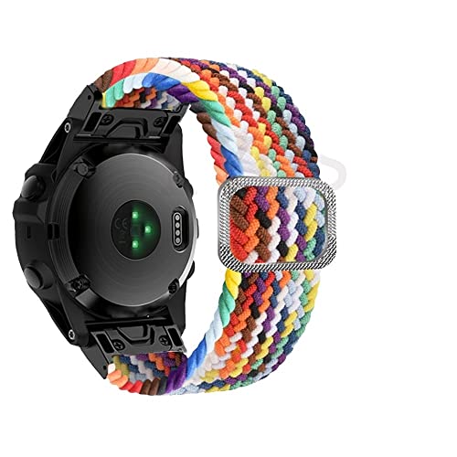 AMSOH 22 x 26 mm Nylon-Armband für Garmin Fenix 6 6X Pro Fenix 7 7X 5 5X Plus 3HR Forerunner 935 945 D2 Bravo Quick Release Smart Watch, For Fenix 7, Achat von AMSOH