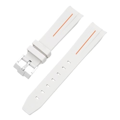 AMSOH Für Omega Swatch Joint Planet Series Moon Mercury gebogenes Kautschukarmband für Moonswatch-Uhr gebogenes, lückenloses Kautschukarmband für Männer und Frauen, 20 mm Uhrenarmbänder(UK) von AMSOH