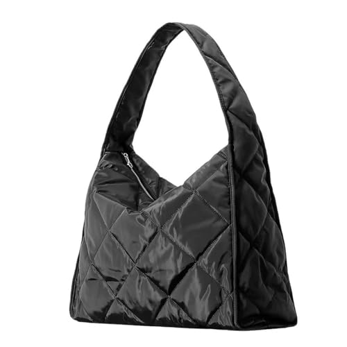 AMSOH Gesteppte Crossbody-Tasche für Damen, plissiert, gepolsterte Wolken-Schultertaschen, gerüschte Blasen, Tragetasche, Nylon, lässige Kuriertasche von AMSOH