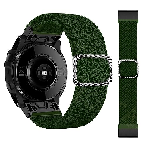 AMSOH QuickFit 26 22 mm Smart-Armbänder für Garmin Fenix 6 6X Pro 5 5X Plus 3HR 7X 7 Easyfit Loop Nylon Uhrenarmband Smartwatch Handgelenkbänder, 22mm Fenix 6 6Pro, Achat von AMSOH
