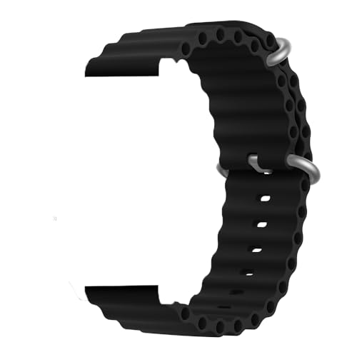 AMSOH Silikon Band Für Uhr GT5 46mm 41mm Soft Loop Armband Für GT 5 Pro GT4 GT3 GT2 Sport Strap Männer Frauen Uhrenarmbänder(Black,For GT5 Pro 46mm) von AMSOH
