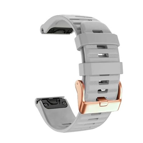 AMSOH Silikon-Uhrenarmband für Garmin Fenix 7X 7 7S 6X 6 6S Pro 5X 5 5S 3HR 935 Epix Enduro Watch, Schnellverschluss, Easyfit-Armband, 20, 22, 26 mm, 20mm Fenix 7S, Achat von AMSOH
