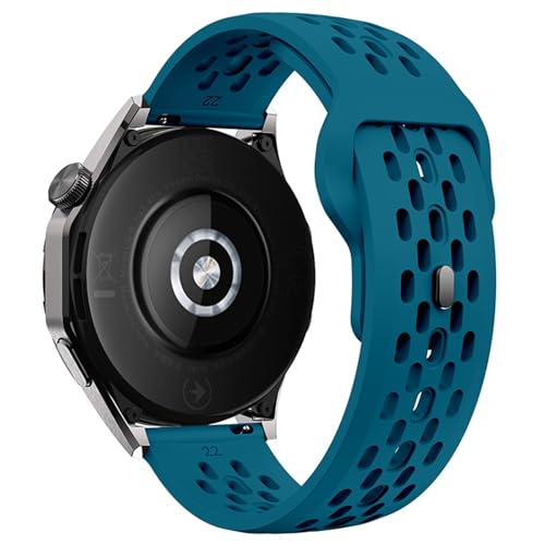 AMSOH Silikonband für Samsung Galaxy Watch 7 FE 6 5 4 für Huawei GT5 4 3 GT2 Pro Armband für Garmin Vivoactive4 Uhrenarmbänder, 18 mm, 20 mm, 22 mm Loch, 18 mm, Achat von AMSOH