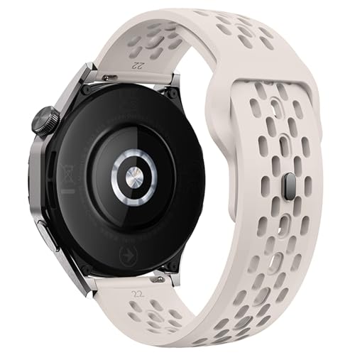 AMSOH Silikonband für Samsung Galaxy Watch 7 FE 6 5 4 für Huawei GT5 4 3 GT2 Pro Armband für Garmin Vivoactive4 Uhrenarmbänder, 18 mm, 20 mm, 22 mm Loch, 20 mm, Achat von AMSOH