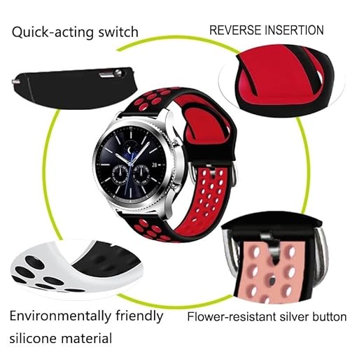 AMSOH Smartwatch-Silikon-Uhrenarmband für Garmin Forerunner 245M/645/745/Vivoactive 3/4/Venu SQ/Move 3 EasyFit Armband, Fenix Chronos, Achat von AMSOH
