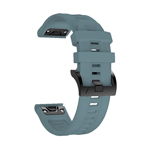 AMSOH Sport-Silikonarmband für Garmin Fenix 5X 5 Plus 6X 6 Pro COROS VERTIX 2 7X 7 Epix Gen 2 Stahlschnalle Easyfit Armband 22 26 mm, For Tactix 7 Pro-Enduro, Achat von AMSOH