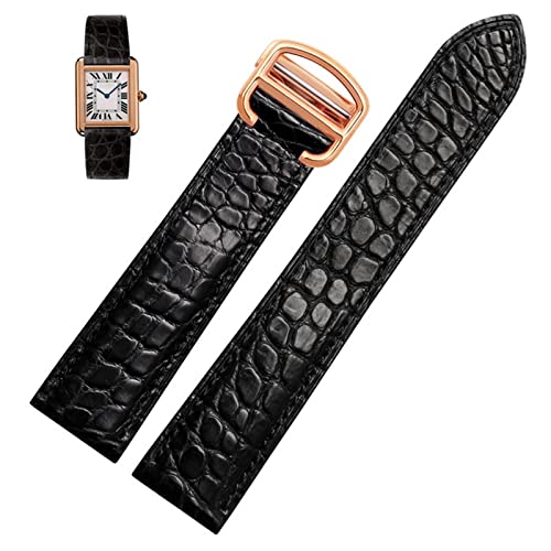 AMSOH Uhrenarmband aus Leder, für Cartier-Uhrenarmband, 20 mm, Leder-Tankschlüssel, London, Calibo Uhrenkette, Damen, 20 mm, 20 mm, Achat von AMSOH