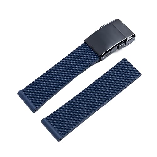 AMSOH Uhrenarmband für Breitling Armband aus weichem Silikonkautschuk, 22 mm, 24 mm, 24 mm, Achat von AMSOH