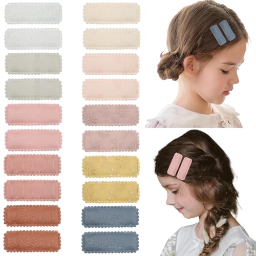 KAQILE 20 Stück Haarspangen für Baby, Haarschleifen, Haarschmuck, Gänseblümchen-Design,Leinen Baby Mädchen Haarspangen für Baby kleine Mädchen Kleinkind Kinder von AMSTERDAM ACRYLIC