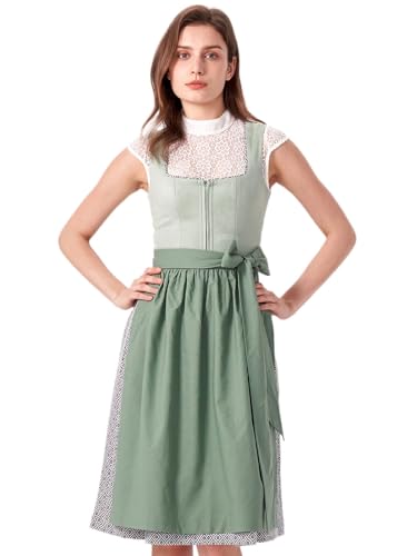 AMUSELIEBE Damen Dirndl 70CM Trachtenkleid Dirndlkleid mit Schürze Festlich Kleid für Oktoberfest Cocktailkleid Bayerische Tracht Outfit Karneval Kleid Bierfestival von AMUSELIEBE