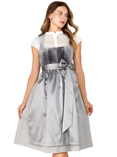 AMUSELIEBE Damen Dirndl 70CM Trachtenkleid Dirndlkleid mit Schürze Festlich Kleid für Oktoberfest Cocktailkleid Bayerische Tracht Outfit Karneval Kleid Bierfestival von AMUSELIEBE