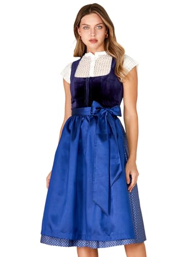 AMUSELIEBE Damen Dirndl 70CM Trachtenkleid Dirndlkleid mit Schürze Festlich Kleid für Oktoberfest Cocktailkleid Bayerische Tracht Outfit Karneval Kleid Bierfestival von AMUSELIEBE