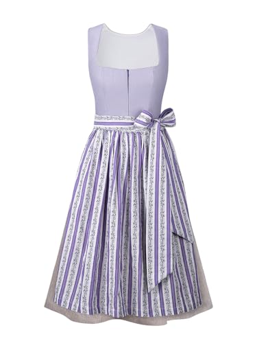 AMUSELIEBE Dirndl Damen, Lila Gerader Ausschnitt Floralem Muster Dirndl-Komplettsets Trachtenkleid für Oktoberfest Karneval Cosplay AMUSELIEBE Dirndl Damen, Lila Gerader Ausschnitt Floralem Muster Dirndl-Komplettsets Trachtenkleid für Oktoberfest Karneval Cosplay von AMUSELIEBE
