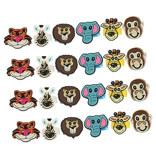 AMUSLESUR 25 Stück Teiliges Bunte Waldtier Ringe aus Leichtem PVC Klobige Cartoon Tier Ringrequisiten für Partygeschenke Vielseitig Verwendbare Niedliche Tierfingerringe für Altersgruppen von AMUSLESUR
