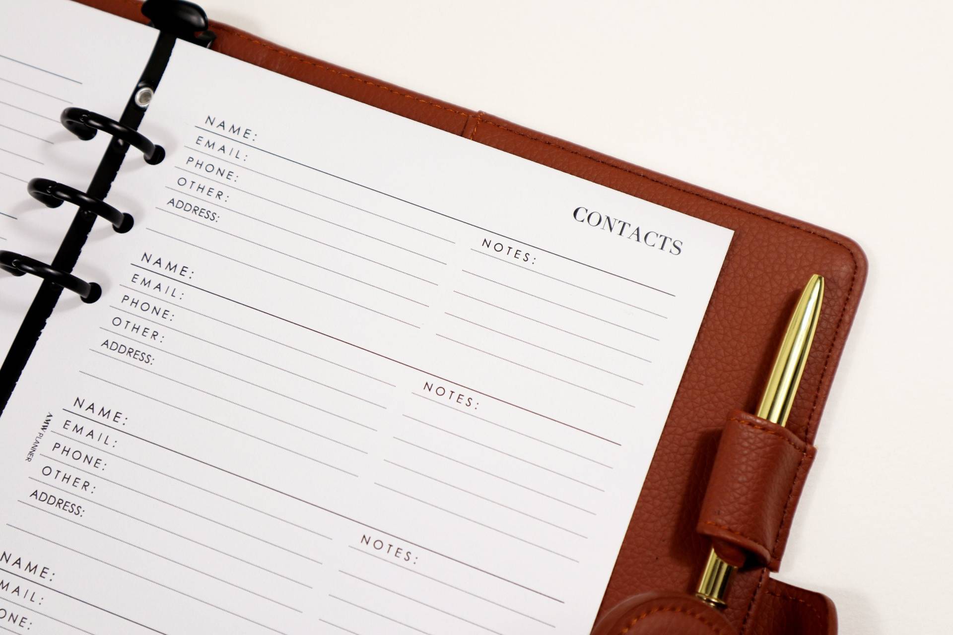 Kontaktliste/Kontakte Seite Planer Inserts Refill | Adressbuch A5 Half Letter Personal Breit A6 B6 Happy Planner Discbound Pocket Kontaktliste/Kontakte Seite Planer Inserts Refill | Adressbuch A5 Half Letter Personal Breit A6 B6 Happy Planner Discbound Pocket von AMWPlanner