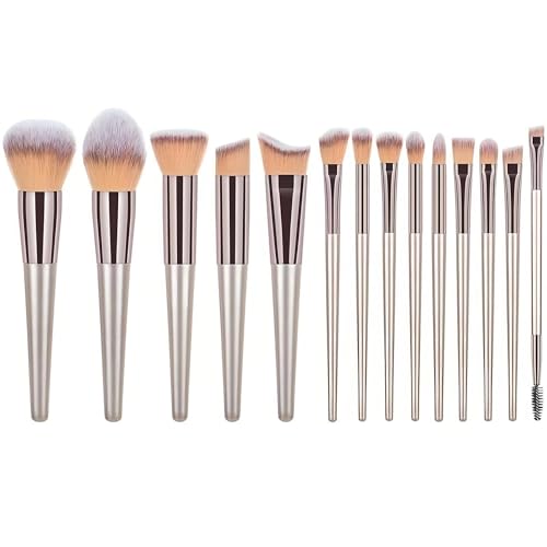 Pinselset Makeup 14-teiliges Make-up-Pinselset Aus Synthetik For Grundierung, Puder, Concealer, Lidschatten Und Rouge Eyeshadow Pinsel Pinselset Makeup 14-teiliges Make-up-Pinselset Aus Synthetik For Grundierung, Puder, Concealer, Lidschatten Und Rouge Eyeshadow Pinsel von AMYSTY