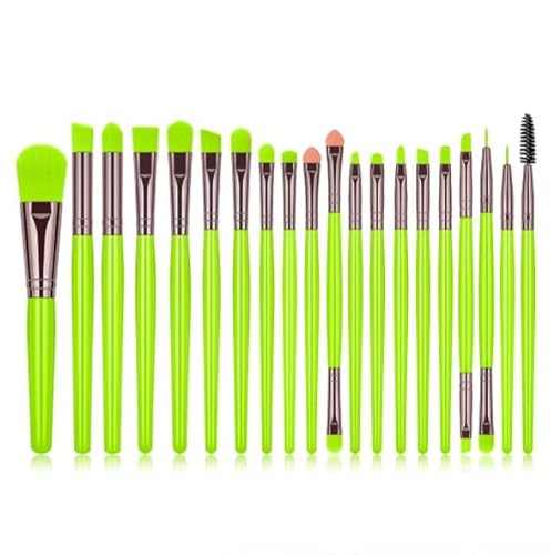 Pinselset Makeup Make-up-Pinsel-Set, 20-teilig, For Rouge, Losen Puder, Lidschatten, Lippen Und Wimpern Eyeshadow Pinsel(Grün) von AMYSTY