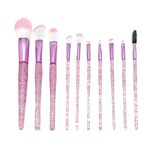 Pinselset Makeup Make-up Pinsel Set 10 Stück For Foundation Lidschatten Augenbrauen Rouge Concealer Eyeshadow Pinsel(Pink) von AMYSTY