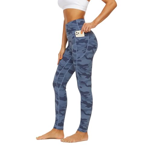AMYTIS Damen Sport Leggings Yogahose High Waist mit Taschen Fitness Stretch Blickdicht Lang Gym Handytasche von AMYTIS LINGERIE