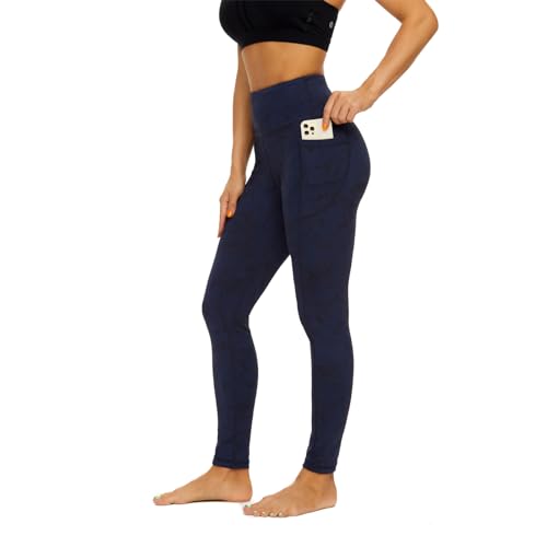 AMYTIS Damen Sport Leggings Yogahose High Waist mit Taschen Fitness Stretch Blickdicht Lang Gym Handytasche von AMYTIS LINGERIE