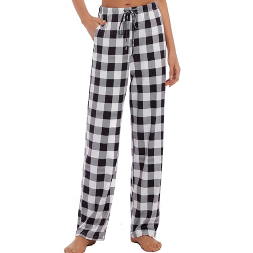 AMYTIS LINGERIE Damen Pyjamahose mit Taschen Loungehose Schlafanzughose Freizeithose Bequeme Weiche Schlafhose,kariert 04,S AMYTIS LINGERIE Damen Pyjamahose mit Taschen Loungehose Schlafanzughose Freizeithose Bequeme Weiche Schlafhose,kariert 04,S von AMYTIS LINGERIE
