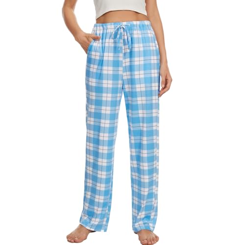 AMYTIS LINGERIE Damen Pyjamahose mit Taschen Loungehose Schlafanzughose Freizeithose Bequeme Weiche Schlafhose,kariert 10,M AMYTIS LINGERIE Damen Pyjamahose mit Taschen Loungehose Schlafanzughose Freizeithose Bequeme Weiche Schlafhose,kariert 10,M von AMYTIS LINGERIE