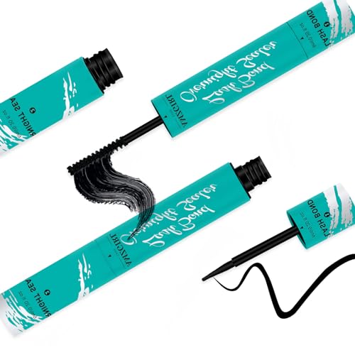 Lash Bond and Seal Wimpernbüschelkleber House of Lash Clusters Mascara Wandkleber 12ml Langanhaltend 72 Stunden Schwarzer Wimpernbüschelkleber + Wimpernsiegel 2 in 1 DIY Wimpernbüschel(gaoshe) von AMZGIRL LASH