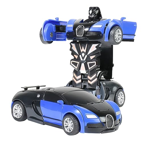 AMZLORD 2-in-1-Roboterauto-Spielzeug, EIN-Tasten-Verformungsroboter, Verformungsauto-Spielzeug, automatische Transformation, Robotermodell for Kinder, Jungen, Mädchen, Geschenk von AMZLORD