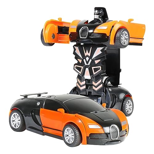 AMZLORD 2-in-1-Roboterauto-Spielzeug, EIN-Tasten-Verformungsroboter, Verformungsauto-Spielzeug, automatische Transformation, Robotermodell for Kinder, Jungen, Mädchen, Geschenk von AMZLORD