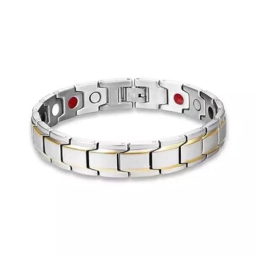 AMZLORD 2er Ultra Titan Magnetarand für Damen Männer, Antistatischer Magnet Aränr chtsverlust Arand, Titanstahl Magnetisch Titan Arand Anti-Ermüdungsband () von AMZLORD
