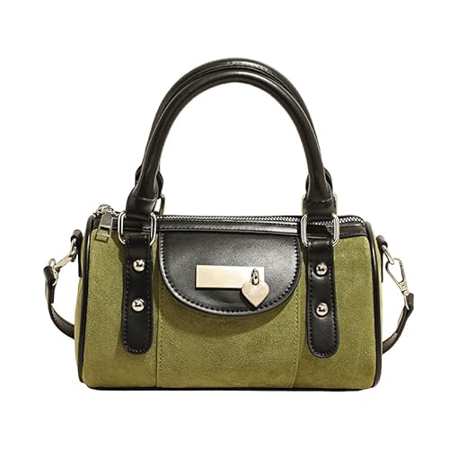AMZLORD Boston Barrel Schlinge Handtaschen Großer Umhängetaschen Schlinge for Frauen (grün) von AMZLORD