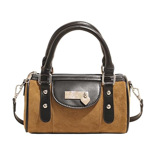 AMZLORD Boston Barrel Sling Handtaschen Großer Umhängetaschen Schlinge for Frauen (braun) von AMZLORD