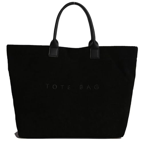 AMZLORD Cord -Umhängetasche mit großer Kapazität for die Schularbeit College täglich (schwarz) von AMZLORD