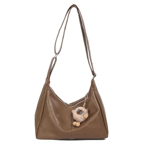 AMZLORD Crescent Crossbody Geldbeutel Retro-Satchel for Frauen Mädchen (Khaki) von AMZLORD