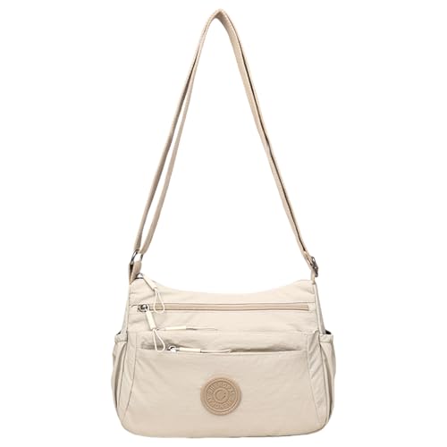 AMZLORD Crossbody Bag Casual Messenger Bag Multi -Taschen -Umhängetasche for Frauen (Khaki) von AMZLORD