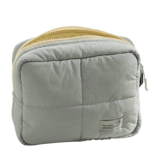 AMZLORD Damen-Make-up-Tasche, gesteppt, Kosmetik-Organizer, große Kapazität, Kosmetiktasche, ästhetische, weiche Kosmetiktasche, wasserdicht, einfache Kulturtasche AMZLORD Damen-Make-up-Tasche, gesteppt, Kosmetik-Organizer, große Kapazität, Kosmetiktasche, ästhetische, weiche Kosmetiktasche, wasserdicht, einfache Kulturtasche von AMZLORD