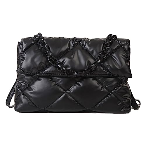 AMZLORD Damen-Umhängetasche, luxuriöse Designer-Clutch aus Nylon, große Kapazität, Umhängetasche, modische, einfache weibliche Pendlerhandtasche für Büroreisen von AMZLORD