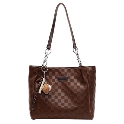 AMZLORD Einkaufstaschen for Frauen mit großer Kapazitätsumhängentasche for Arbeitseinkaufsreisen (Kaffee) von AMZLORD