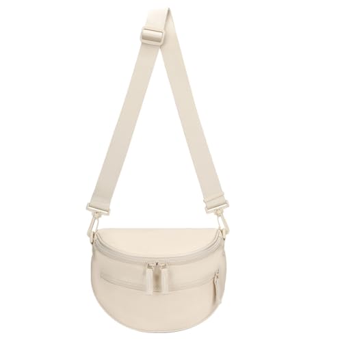 AMZLORD Fanny Pack mit verstellbarem Gurtspum Sling Bag for Frauenarbeit (Beige) von AMZLORD