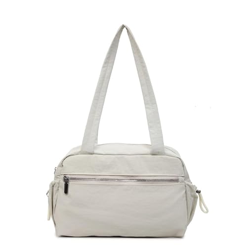 AMZLORD Feste Farbe Einfacher Umhängetasche for Arbeitsreise for die Schule for College -Schule (weiß) von AMZLORD