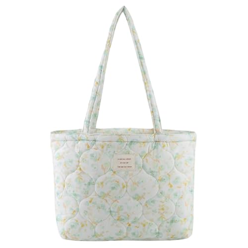 AMZLORD Frauen floral bedruckte Sterz -Tasche Handtasche lässig gepolsterte Umhängetasche (gelb) von AMZLORD