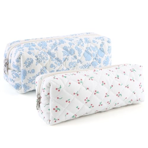 AMZLORD Gesteppte Makeup Tasche Makeup Organizer ästhetische Makeup Clutch große Kapazität tragbare Lippenstift Tasche Makeup Pinsel Tasche von AMZLORD