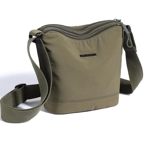 AMZLORD Nylon -Crossbody -Tasche mit verstellbarer Schultergurt -Schlinge for Frauen Männer (grün) von AMZLORD