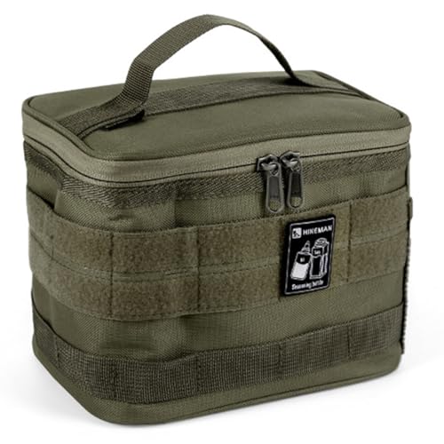 AMZLORD Outdoor-Camping-Organizer, tragbare Picknick-Kochgeschirr-Utensilien-Set-Tasche mit Griff, Camping-Kochutensilien-Organizer, große Kapazität mit Trennwänden for Strand-Picknick, Road von AMZLORD