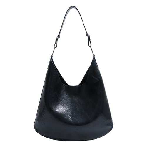 AMZLORD PU Leder -Umhängetasche mit verstellbarem Riemen for die Arbeitsschule (schwarz) von AMZLORD