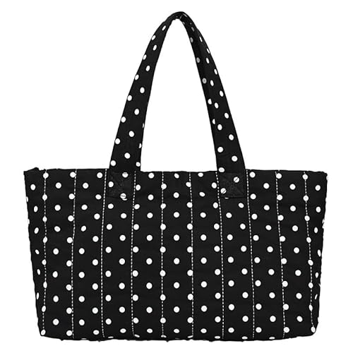 AMZLORD Polka Dot Handtasche Top Griff schläfrige Geldbeutel for Frauen Mädchen (schwarz) von AMZLORD